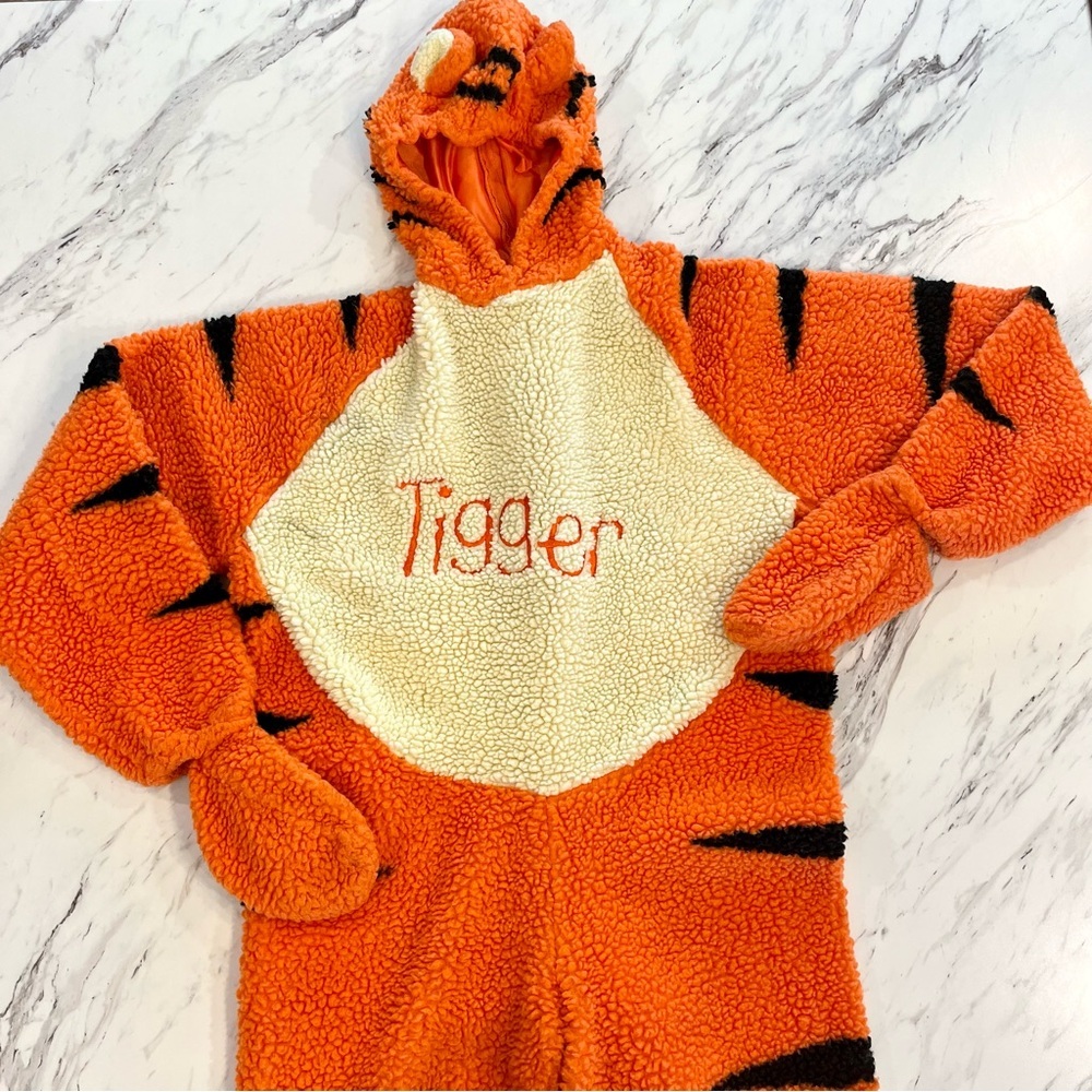 Vintage Disney Store Tigger One Piece Hallowen Costume Adult Unisex Winnie Pooh - Picture 2 of 11
